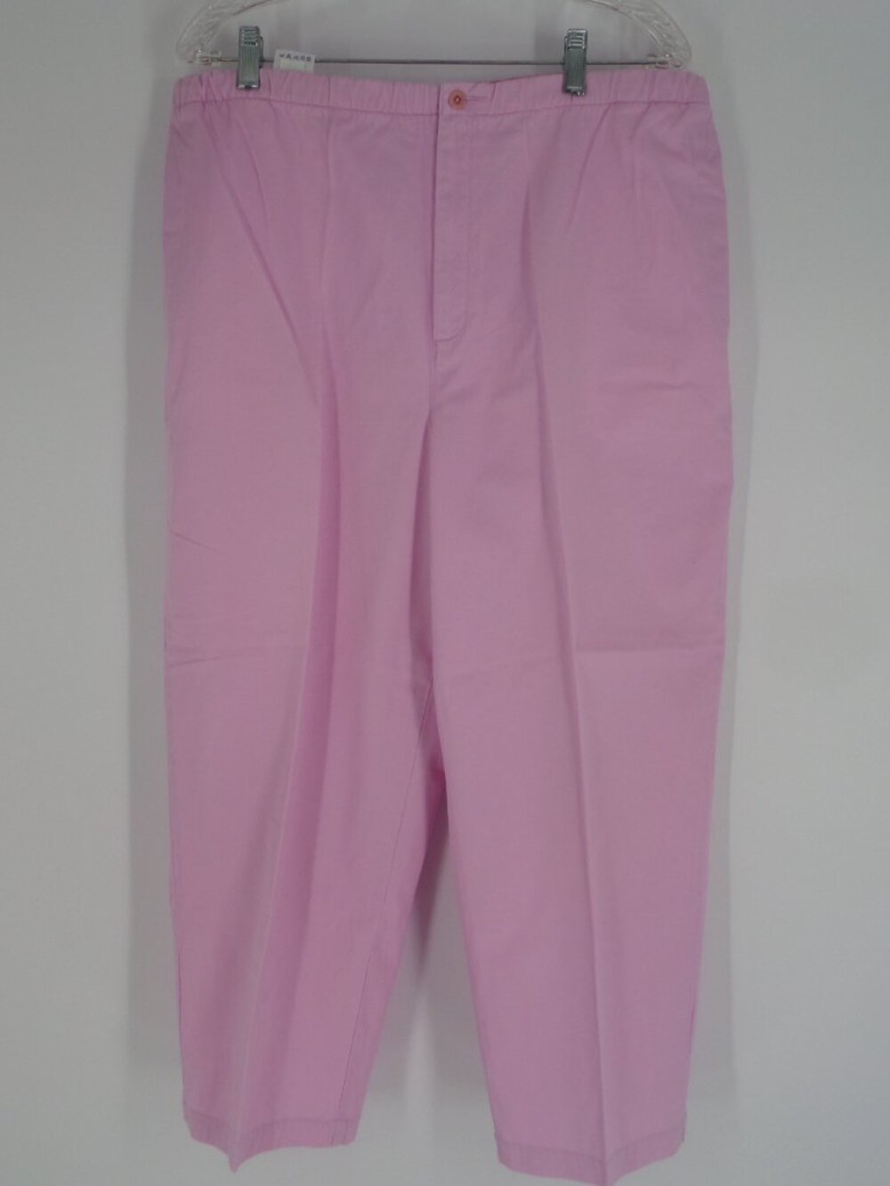 Lands End  Pink  100% Cotton Pants Size 18 Regular Pre Owned